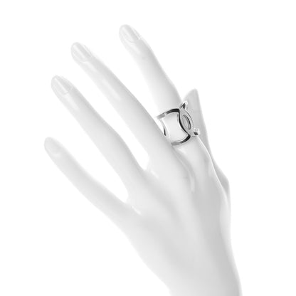 Chanel Metal CC Ring 6.75 Silver 2 of 6