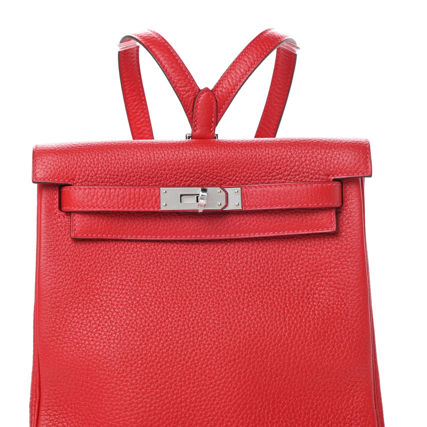 Hermes Togo Kelly Ado Backpack Rouge Casaque 7 of 10