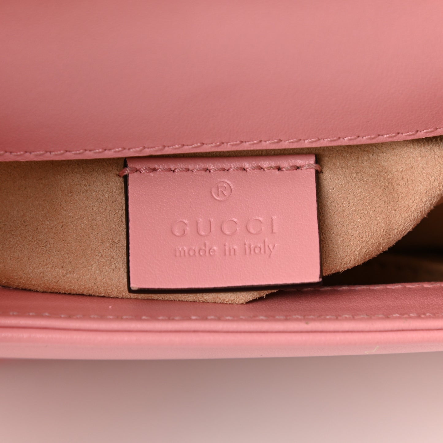 Calfskin Matelasse Mini GG Marmont Top Handle Shoulder Bag Wild Rose
