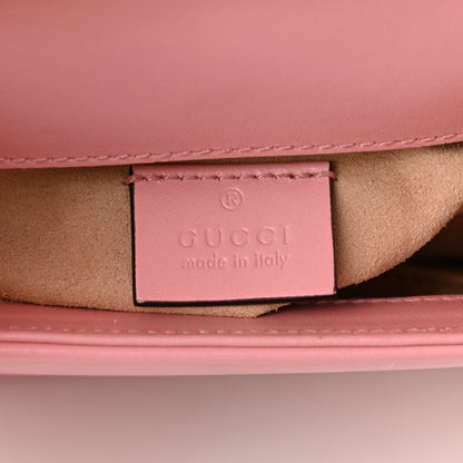 Gucci Calfskin Matelasse Mini GG Marmont Top Handle Shoulder Bag Wild Rose 6 of 11