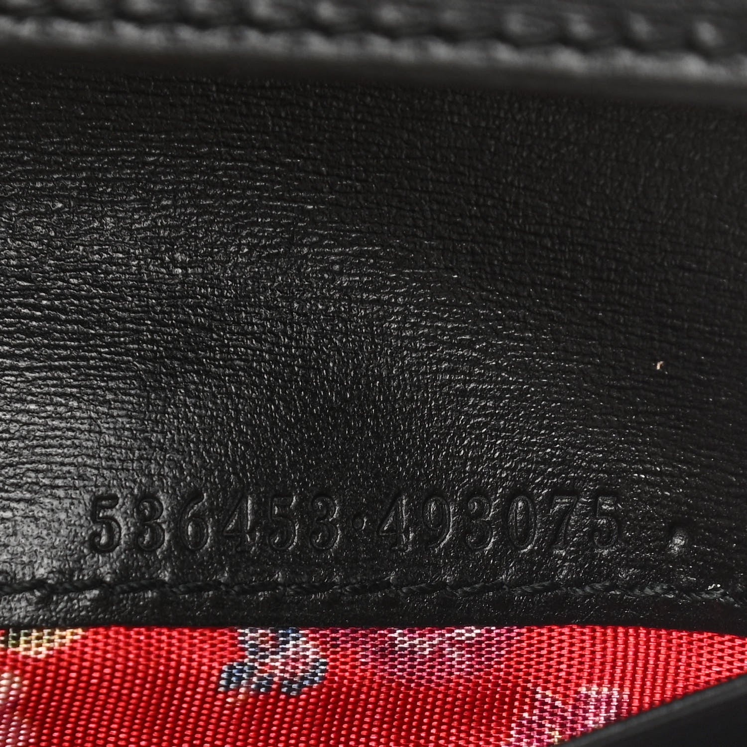 Gucci Calfskin Web Trapuntata GG Marmont Card Case Wallet Black 7 of 9
