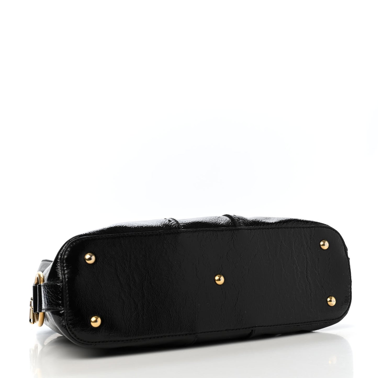 Textured Patent Calfskin Medium Muse Black