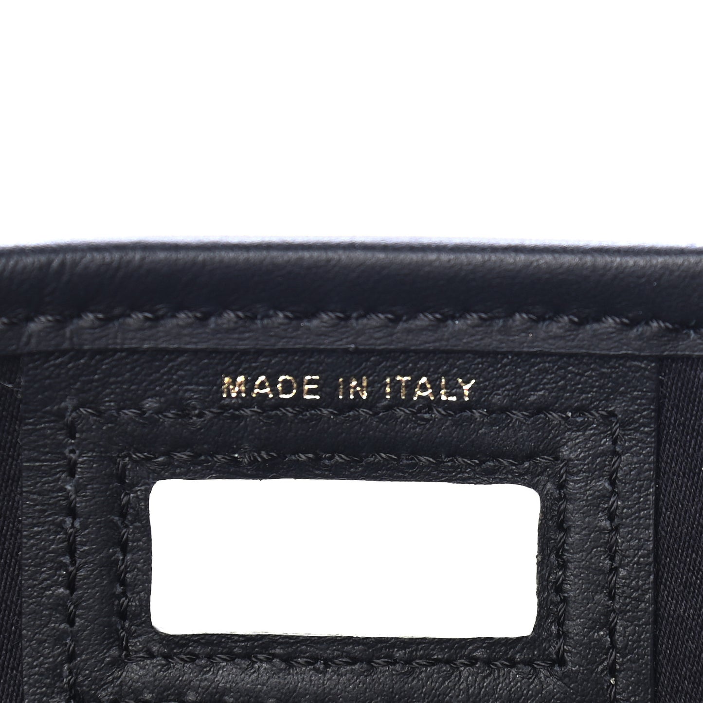 Glazed Fabric Vitello Century FF 1974 Stamp Patch Mini Peekaboo Defender Cover Mogano Panna Black