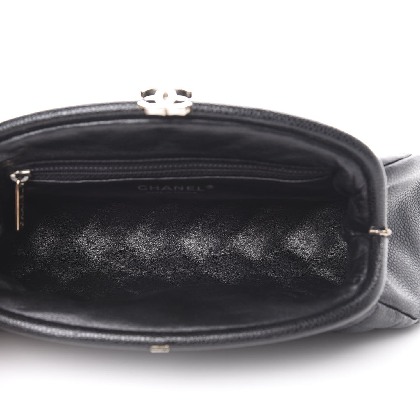 Caviar Quilted Timeless Clutch Black