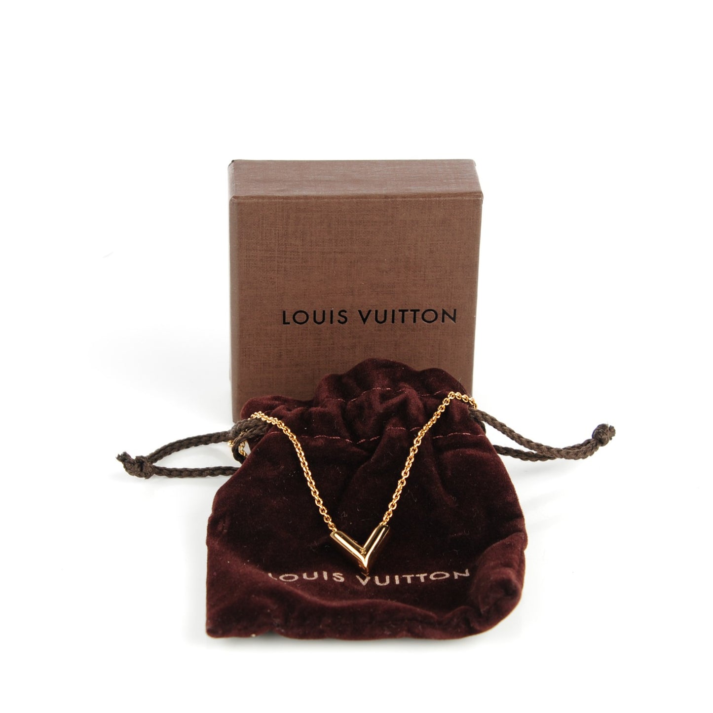 Essential V Necklace Gold