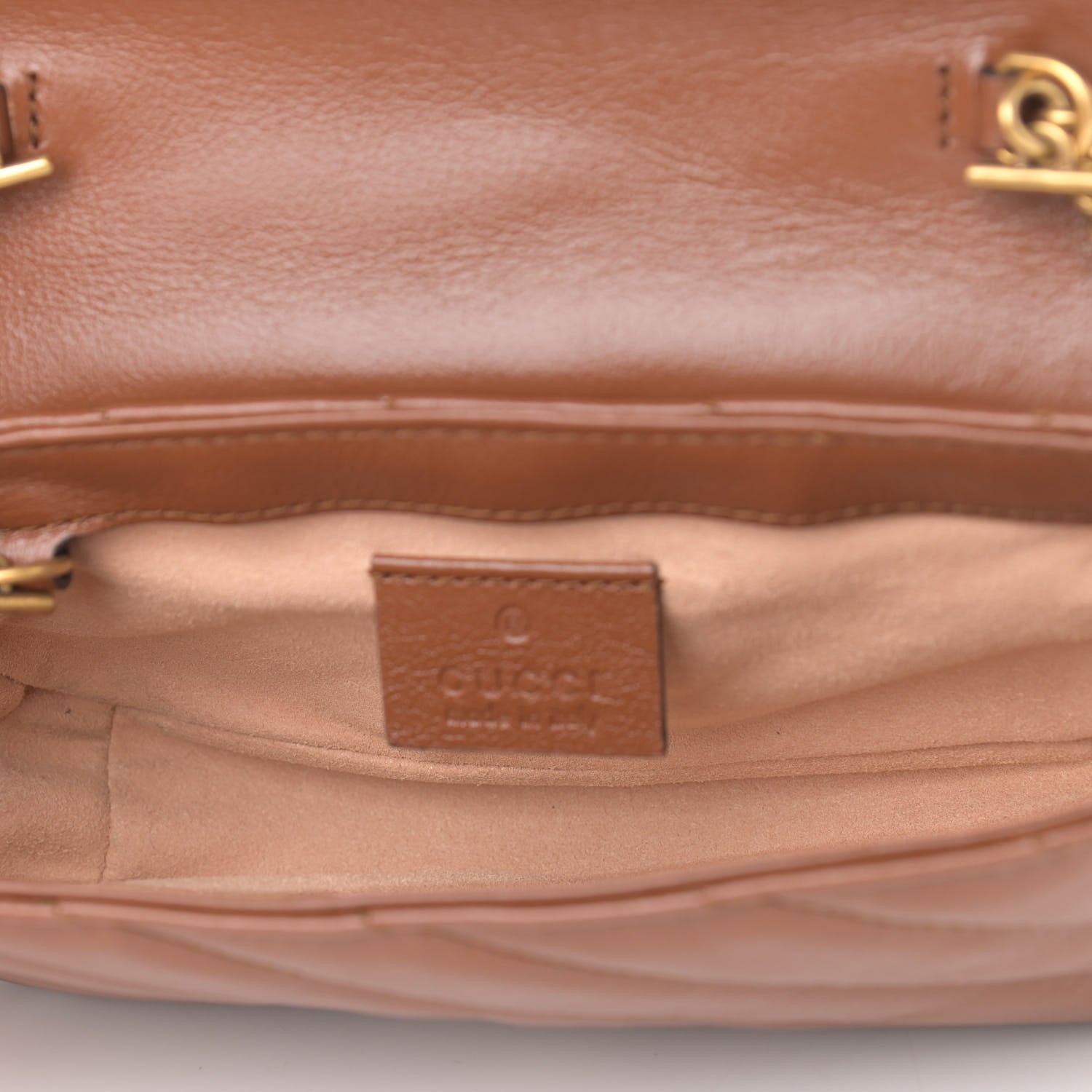 Gucci Azalea Calfskin Matelasse Diagonal Super Mini GG Marmont Shoulder Bag Cuir 5 of 11