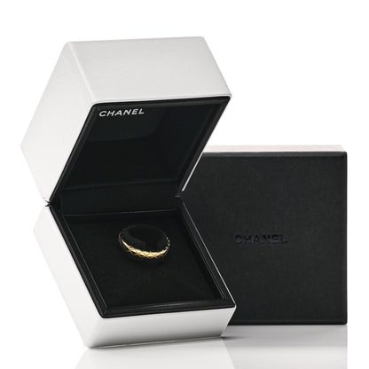 Chanel 18K Yellow Gold Mini Coco Crush Ring 56 7.5 5 of 5