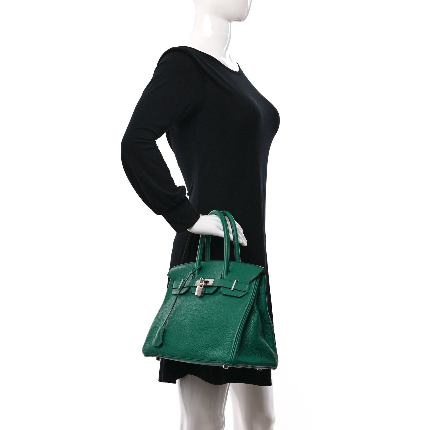 Hermes Togo Verson Birkin 30 Vert Vertigo Vert Fonce 2 of 12