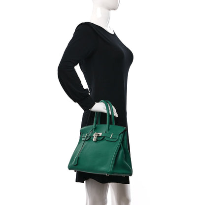 Hermes Togo Verson Birkin 30 Vert Vertigo Vert Fonce 2 of 12