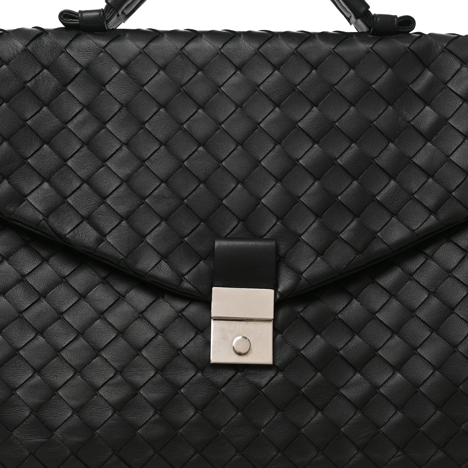 Bottega Veneta Intrecciato Briefcase Black 9 of 11