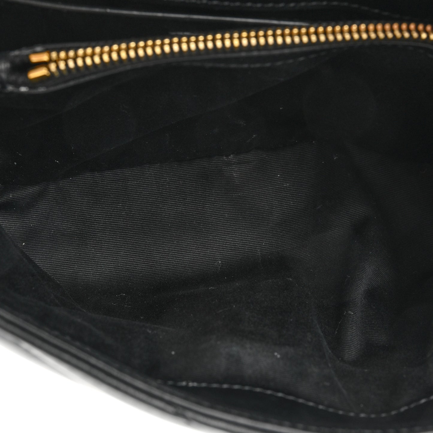 Calfskin Y Quilted Monogram Small Loulou Chain Satchel Black