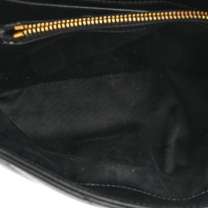 Saint Laurent Calfskin Y Quilted Monogram Small Loulou Chain Satchel Black 4 of 13
