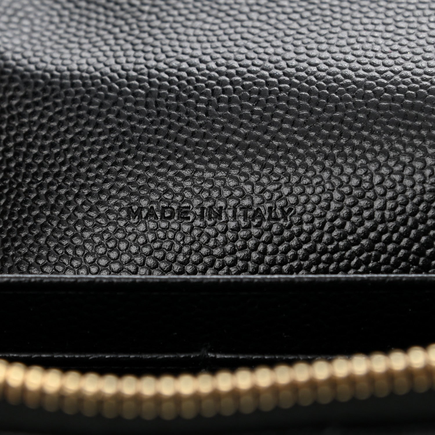Saint Laurent Grain De Poudre Matelasse Chevron Monogram Envelope Chain Wallet Black 6 of 10