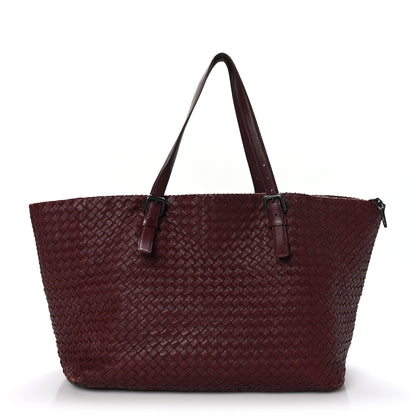 Bottega Veneta Nappa Intrecciato Large Seamless Tote Burgundy 1 of 12