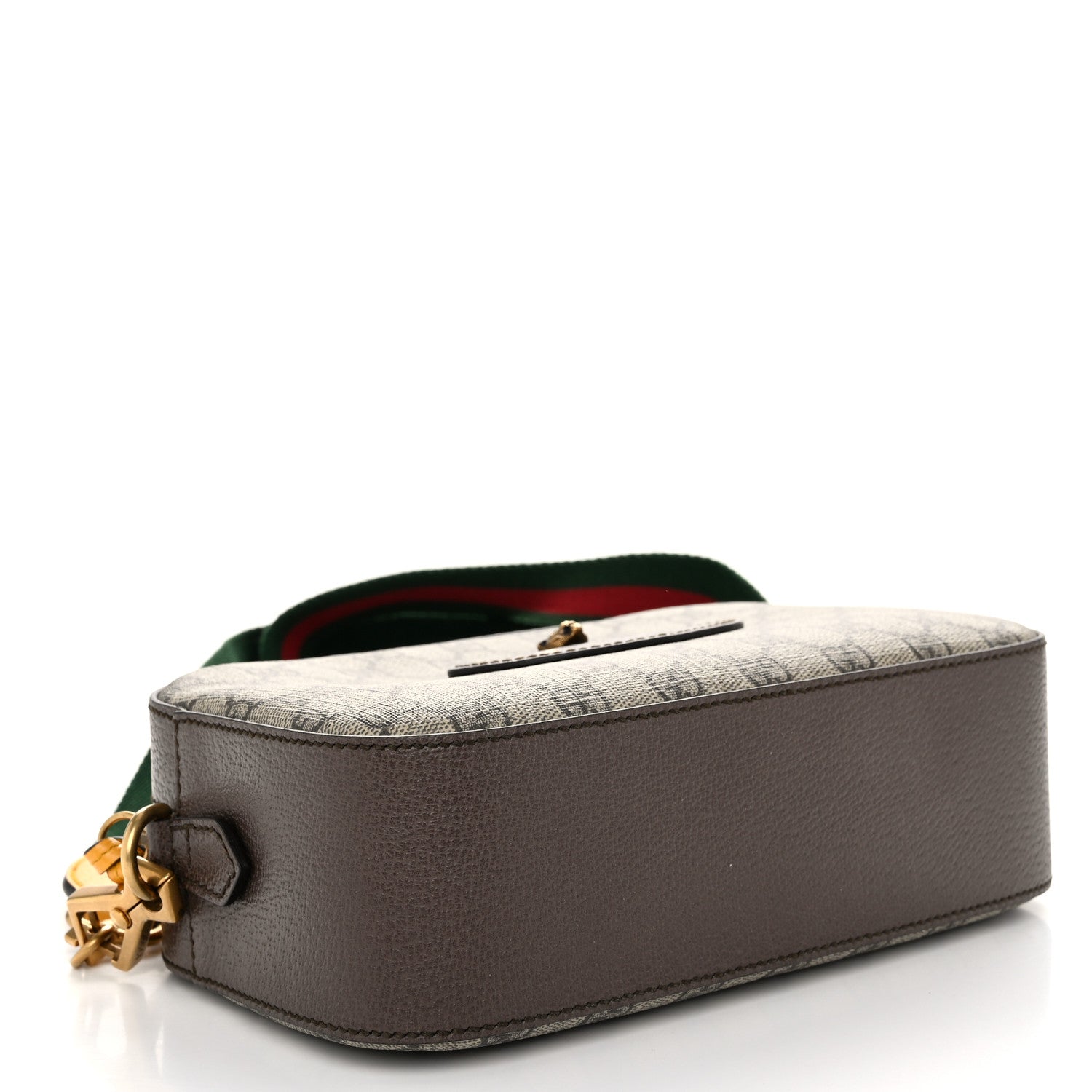 Gucci GG Supreme Monogram Web Neo Vintage Shoulder Bag Beige New Acero Crop 4 of 11