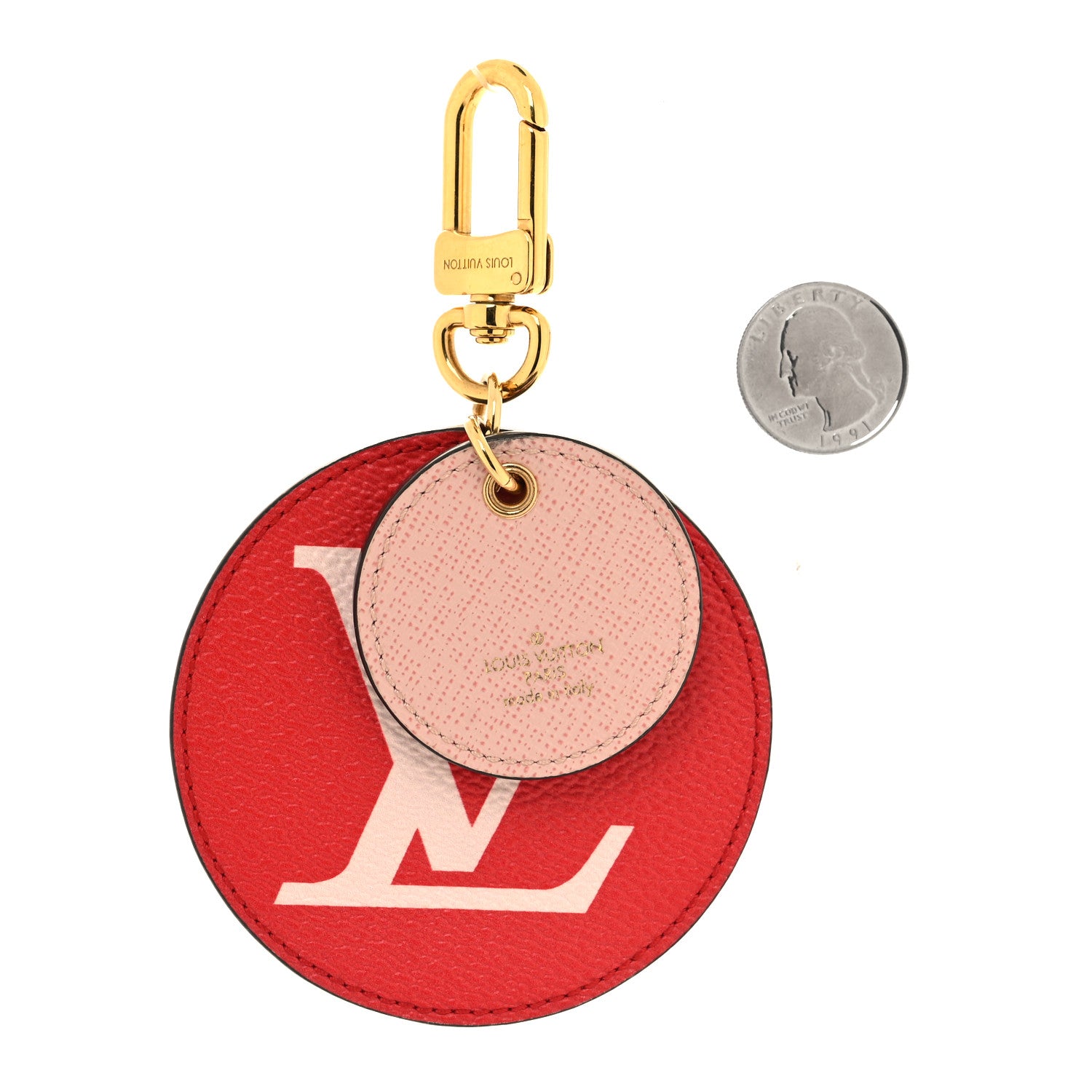 Louis Vuitton Monogram Giant Bag Charm Key Holder Rouge 2 of 3