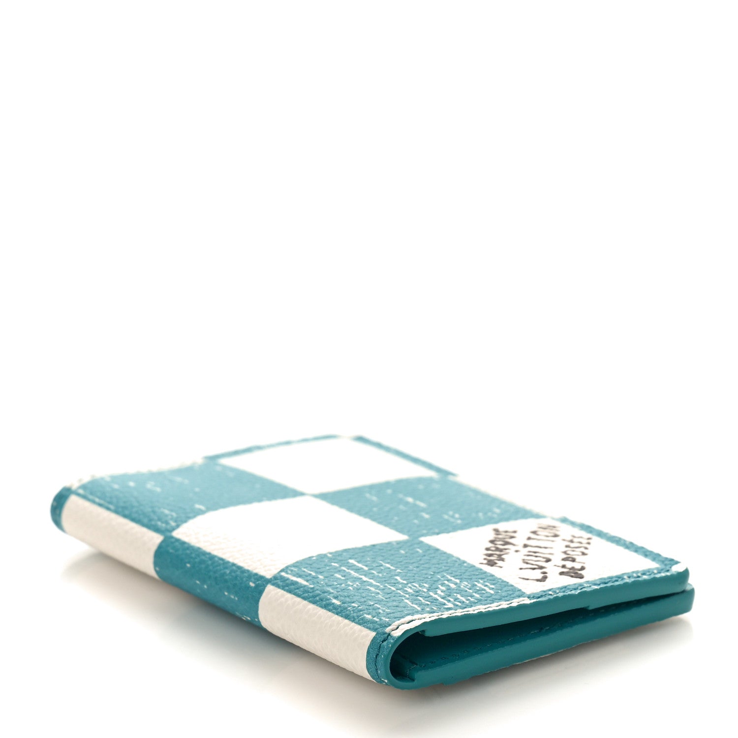 Louis Vuitton Damier Checkerboard Pocket Organizer Teal 4 of 9