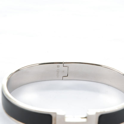 Hermes Matte Enamel Narrow Clic Clac HH Bracelet GM Black 3 of 4
