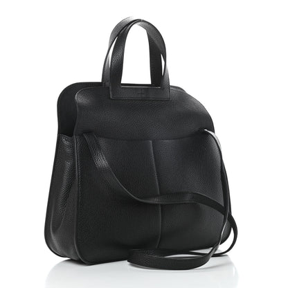 Hermes Taurillon Clemence Halzan 31 GM Black 4 of 17