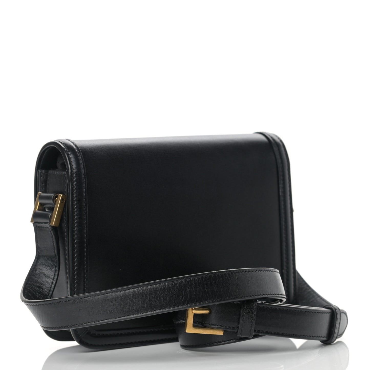Smooth Calfskin Small Solferino Satchel Black
