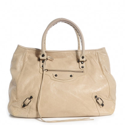 Balenciaga Agneau Large Sunday Tote Sahara 1 of 10