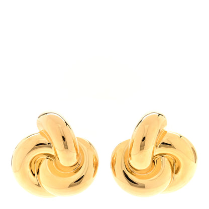 Saint Laurent Knot Clip On Earrings Gold 1 of 4
