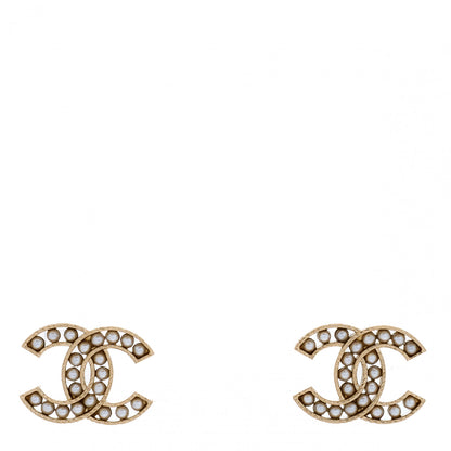 Chanel Pearl CC Earrings Gold 1 of 5