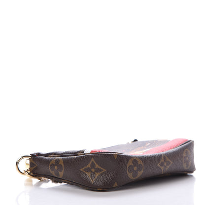 Louis Vuitton Monogram 2018 Christmas Animation Mini Cats Pochette Accessories 4 of 8