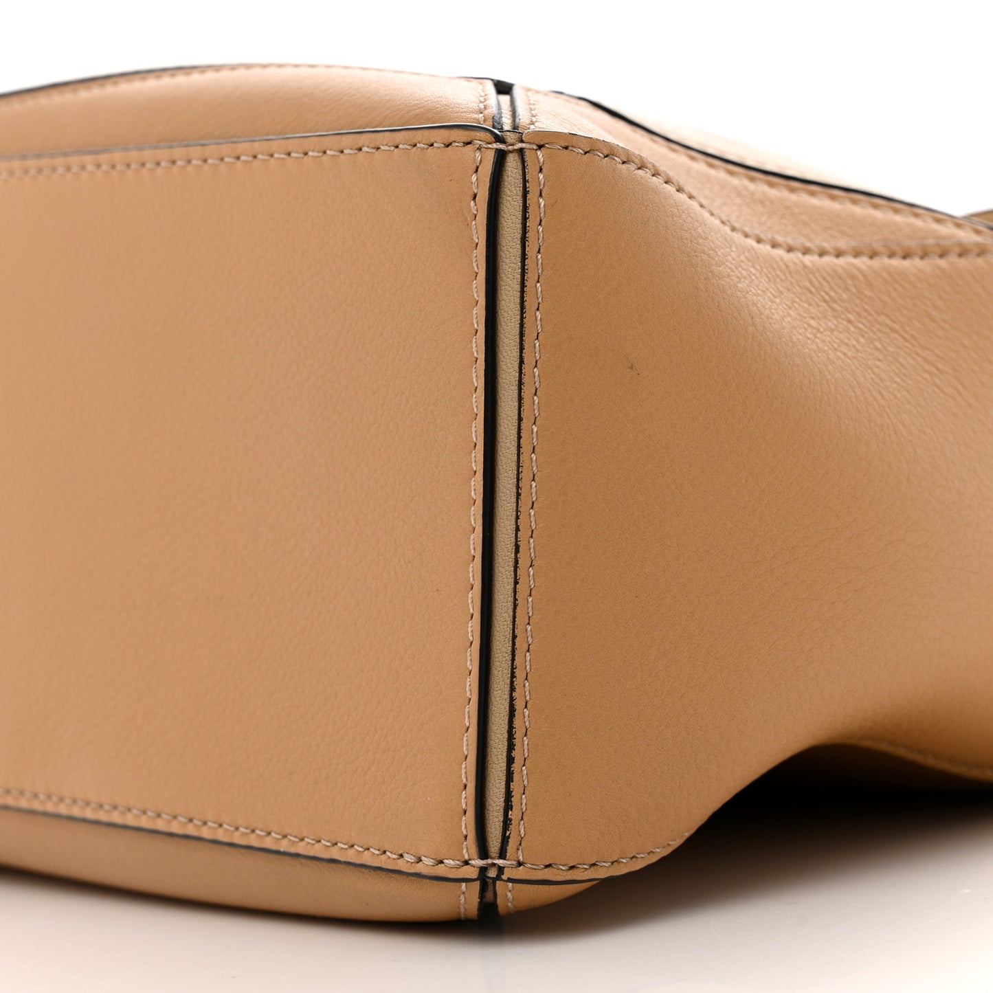 Calfskin Small Puzzle Bag Dusty Beige Soft White