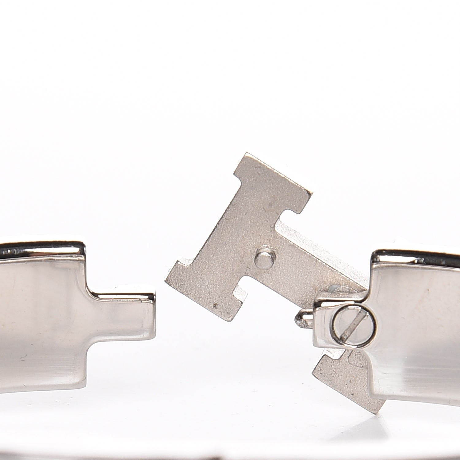 Hermes Enamel Narrow Clic Clac H Bracelet PM Rose Dragee 4 of 5