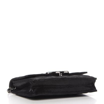 Chanel Iridescent Caviar Crystal Quilted Wallet On Chain WOC Black 4 of 11