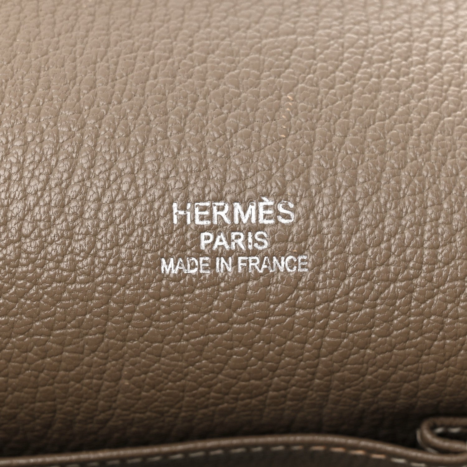 Hermes Taurillon Clemence Jypsiere 34 Etoupe 6 of 13