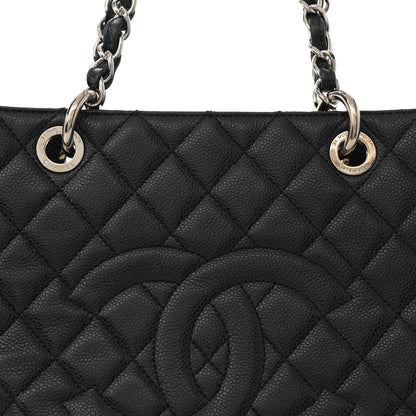 Chanel Caviar Quilted Grand Shopping Tote GST Black 8 of 11