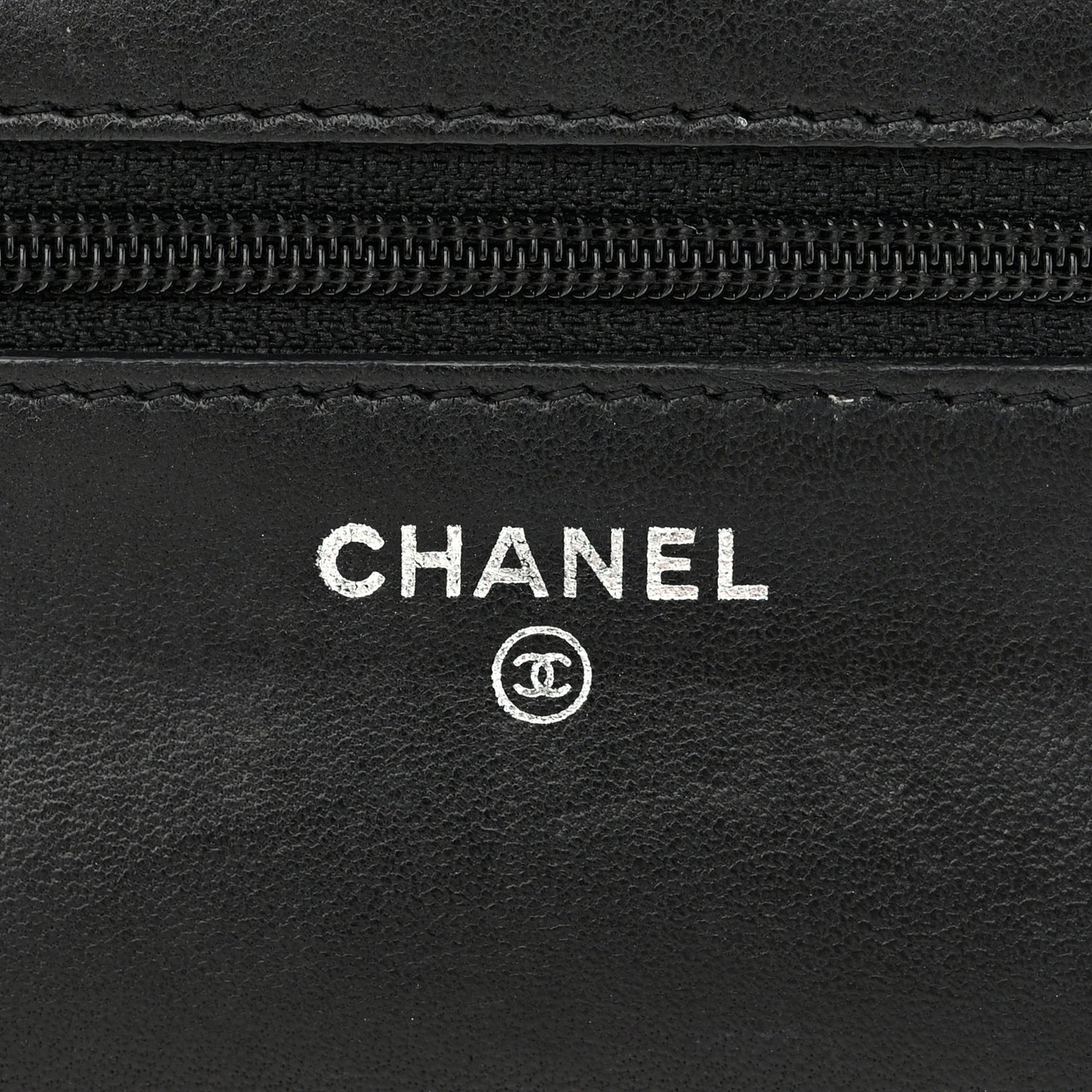 Lambskin Quilted Boy Wallet On Chain WOC Black
