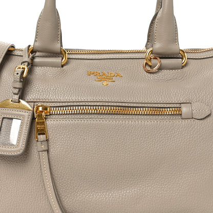Prada Vitello Daino Shopping Satchel Pomice 7 of 9