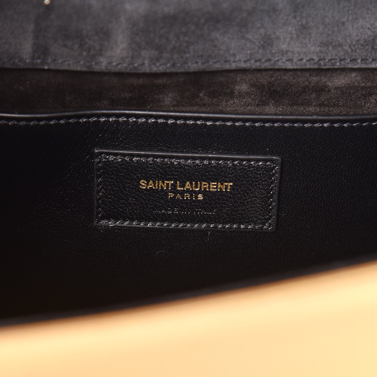 Saint Laurent Metallic Calfskin Monogram Cassandre Clutch Ciad 7 of 10