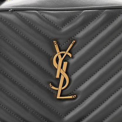 Saint Laurent Calfskin Matelasse Monogram Lou Camera Bag Dark Smog 7 of 11