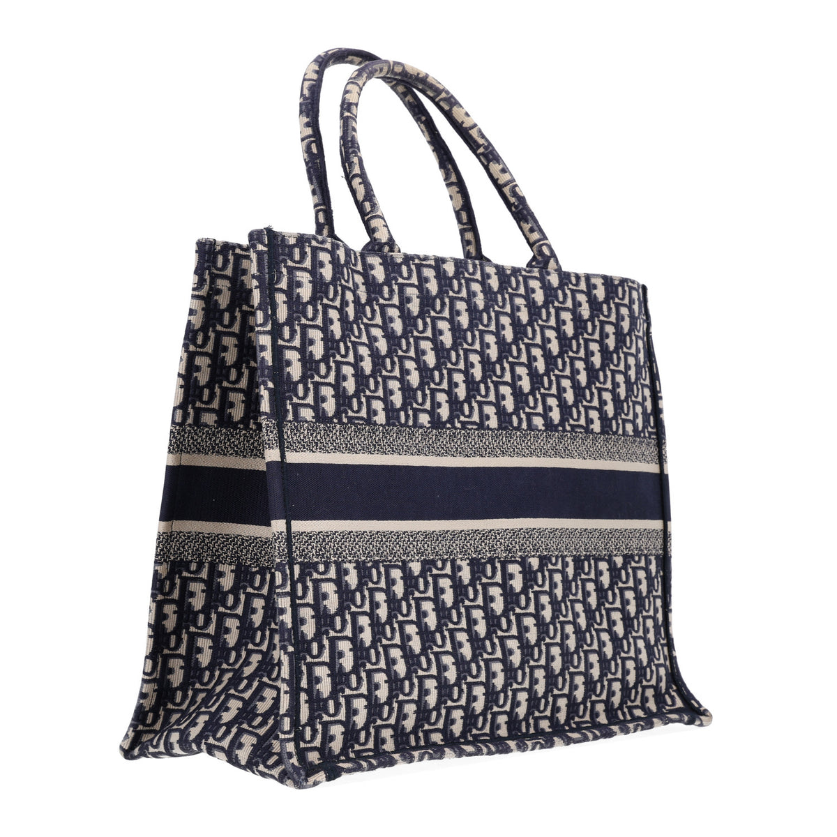 Christian Dior Oblique Large Book Tote Blue Multicolor 2 of 9