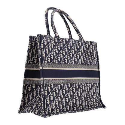 Christian Dior Oblique Large Book Tote Blue Multicolor 2 of 9