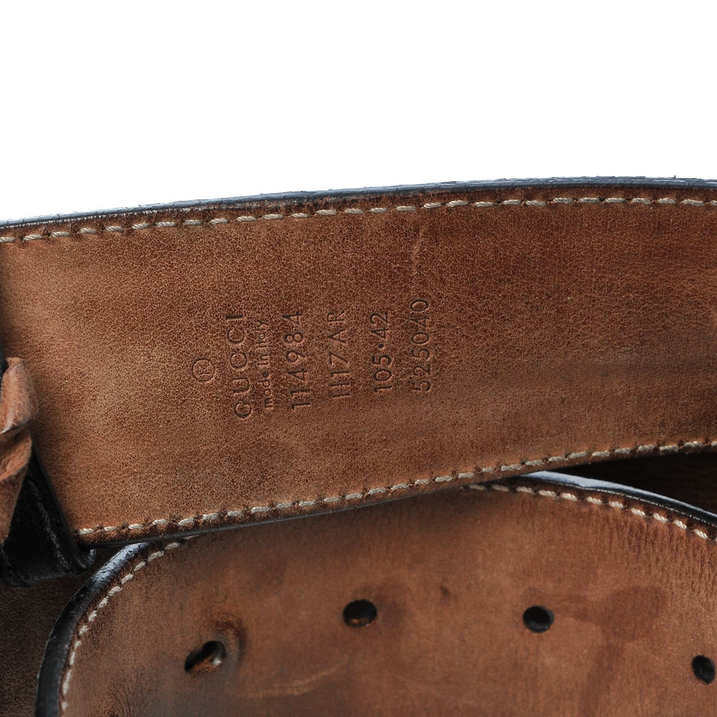 Calfskin Web Interlocking G Belt 105 42 Black