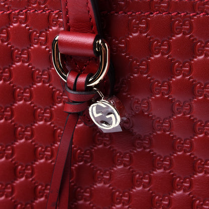 Gucci Microguccissima Small Bree Tote Red 11 of 11