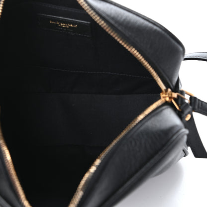 Saint Laurent Lambskin Monogram Small Lou Camera Bag Black 5 of 8