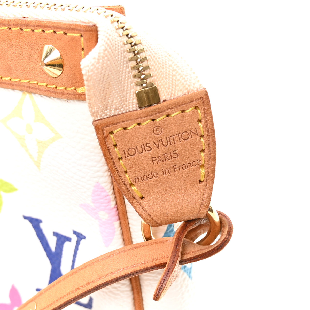 Louis Vuitton Monogram Multicolor Pochette Accessories White 6 of 10