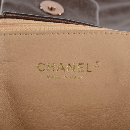 Chanel Metallic Goatskin Luxe Ligne Flap Bronze 6 of 7