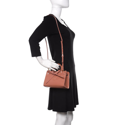 Mansur Gavriel Patent Mini Mini Sun Bag Blush 2 of 8
