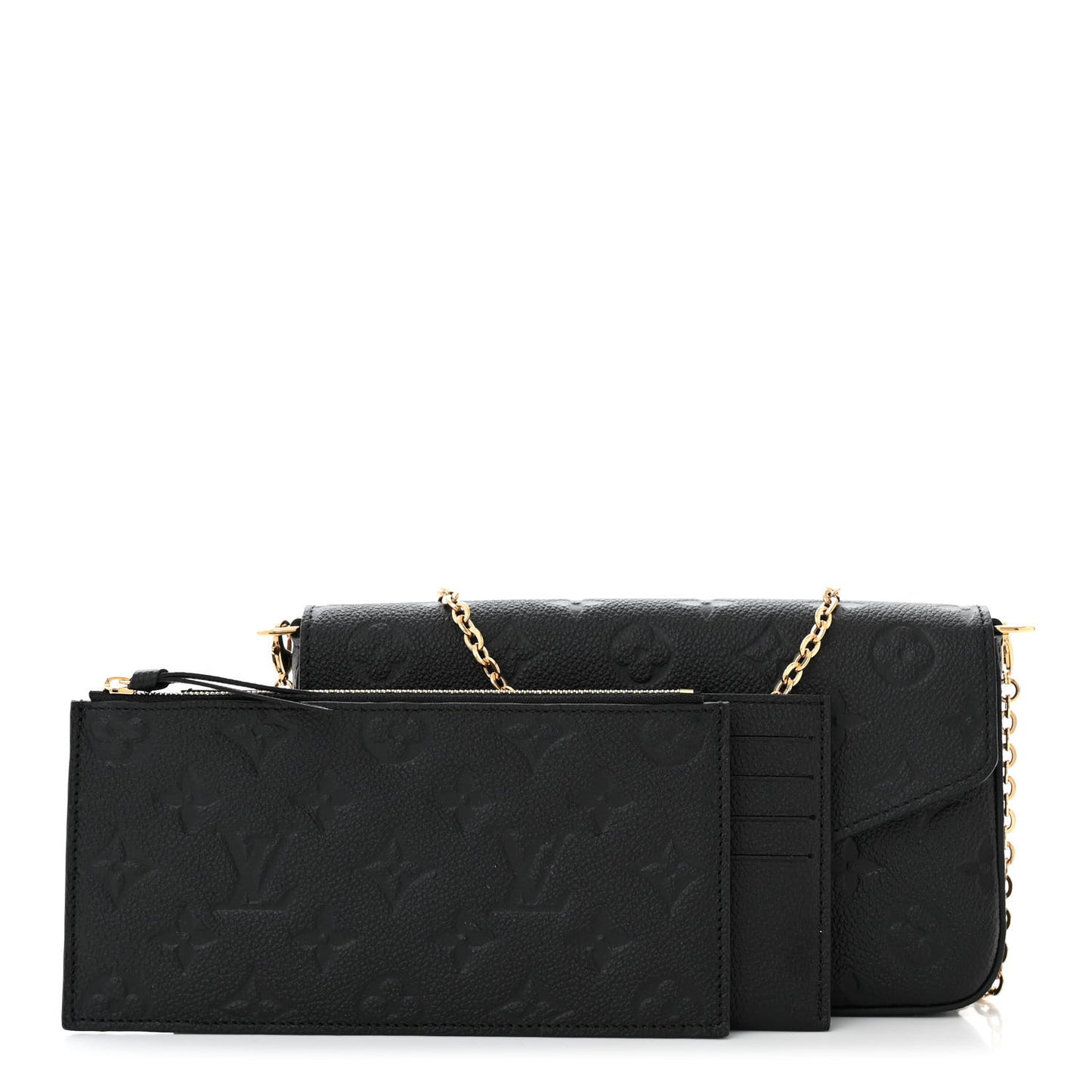 Empreinte Pochette Felicie Chain Wallet Black