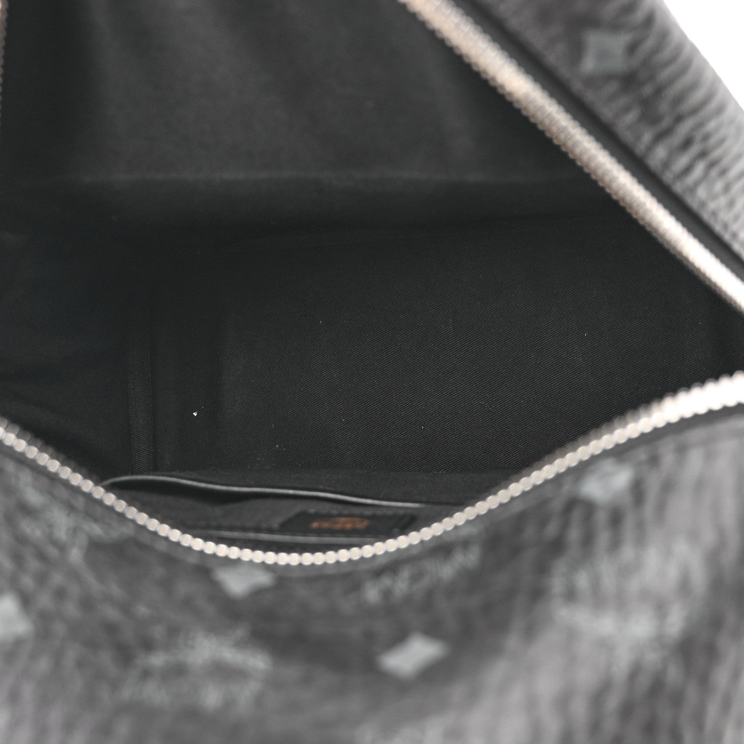 MCM Visetos Chevron Stripe Small Stark Backpack Black 4 of 9