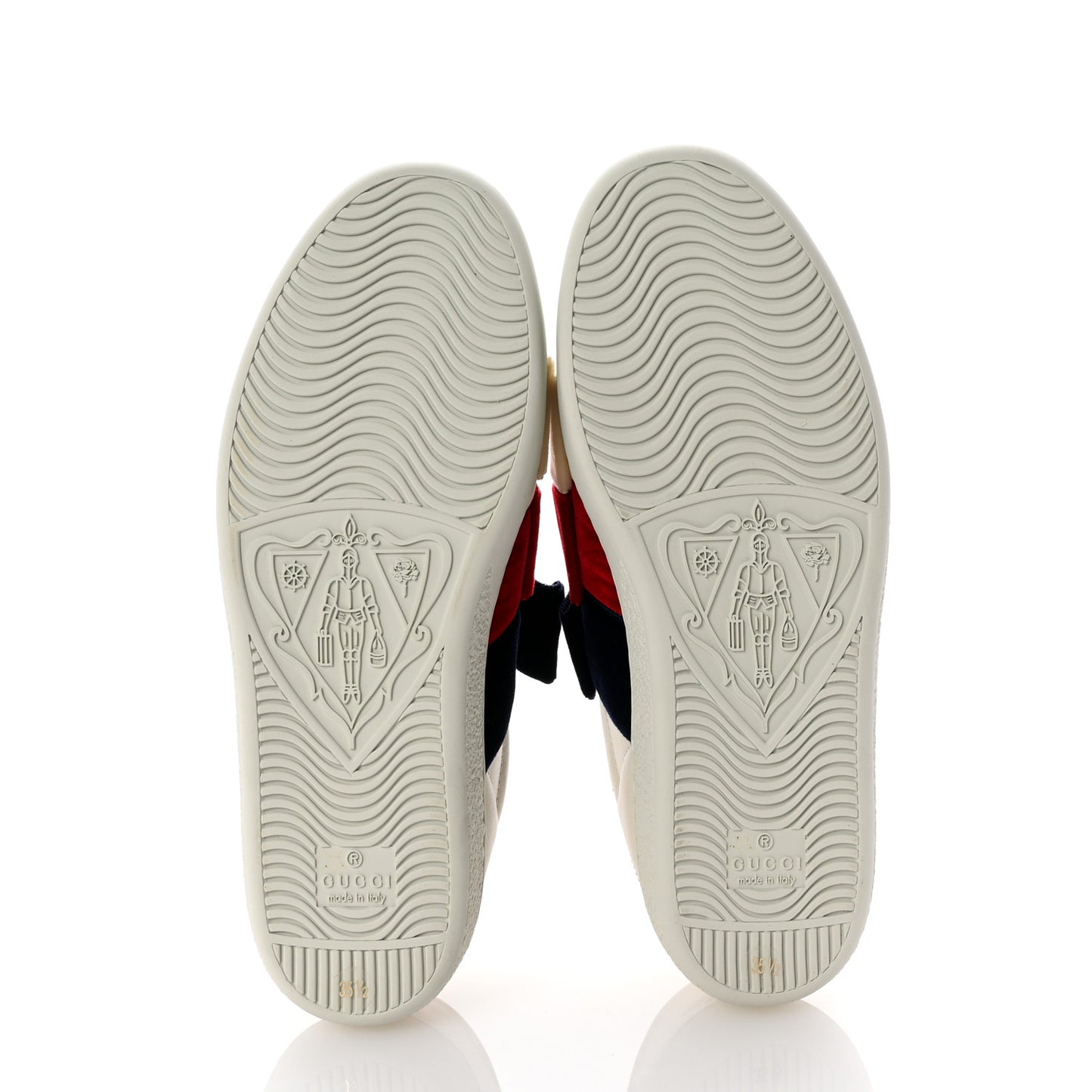 Calfskin Velvet Womens Bow Ace Sneakers 35.5 White