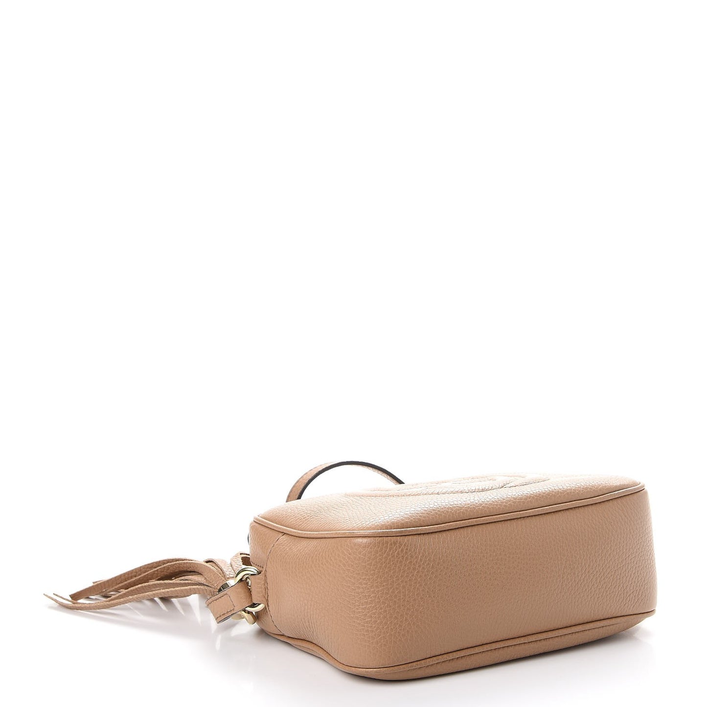 Pebbled Calfskin Small Soho Disco Bag Rose Beige