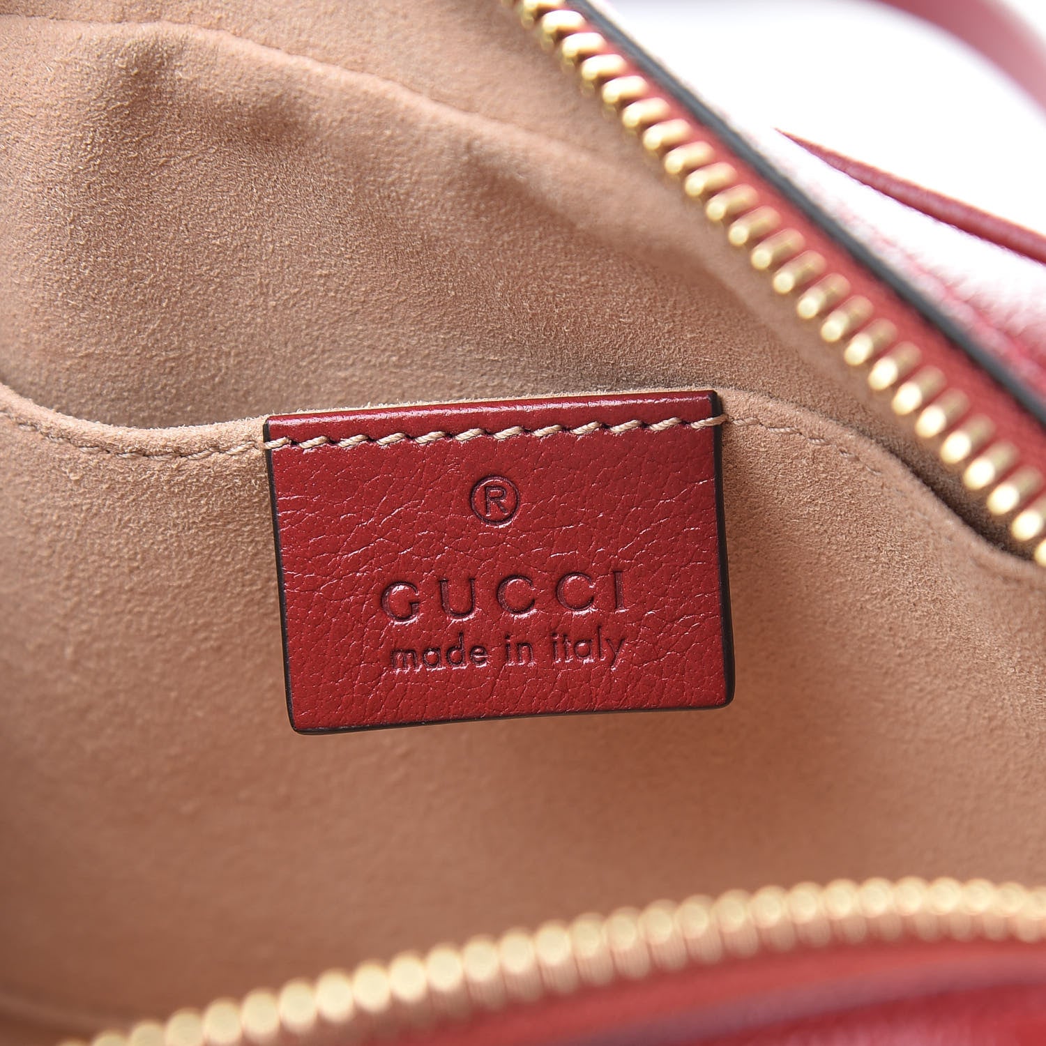 Gucci Suede Calfskin Web Mini Ophidia Shoulder Bag New Blue Romantic Cherry 6 of 12